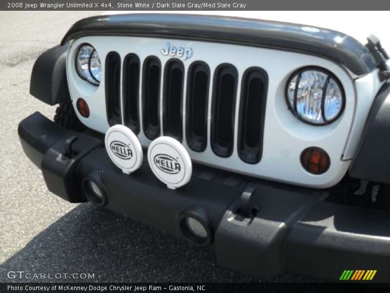 Stone White / Dark Slate Gray/Med Slate Gray 2008 Jeep Wrangler Unlimited X 4x4