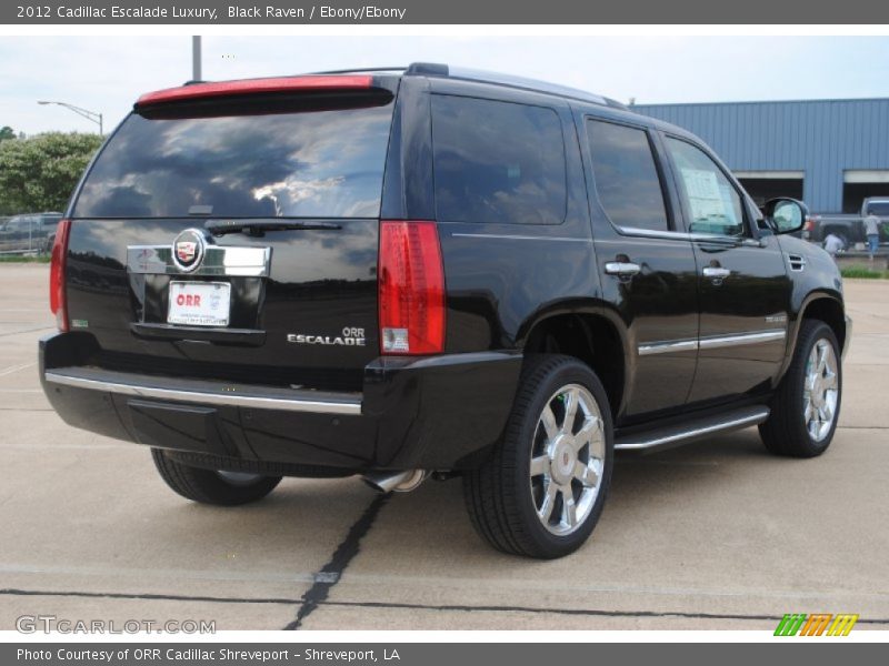 Black Raven / Ebony/Ebony 2012 Cadillac Escalade Luxury
