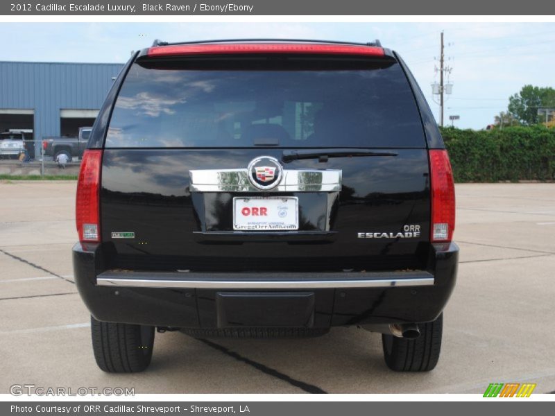 Black Raven / Ebony/Ebony 2012 Cadillac Escalade Luxury