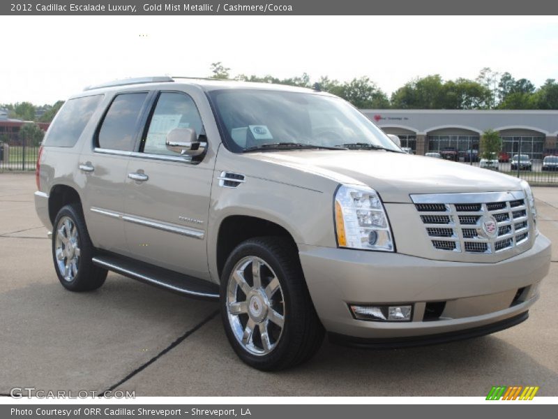 Gold Mist Metallic / Cashmere/Cocoa 2012 Cadillac Escalade Luxury