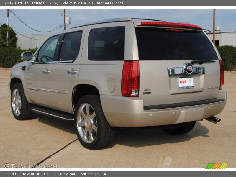 Gold Mist Metallic / Cashmere/Cocoa 2012 Cadillac Escalade Luxury