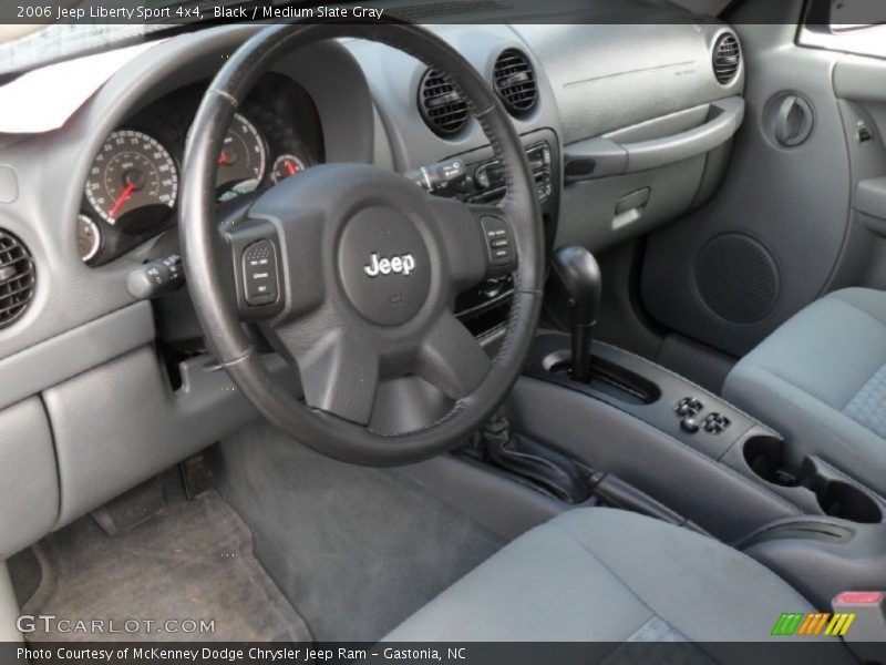 Black / Medium Slate Gray 2006 Jeep Liberty Sport 4x4