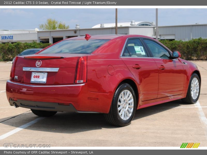 Crystal Red Tintcoat / Light Titanium/Ebony 2012 Cadillac CTS 3.0 Sedan
