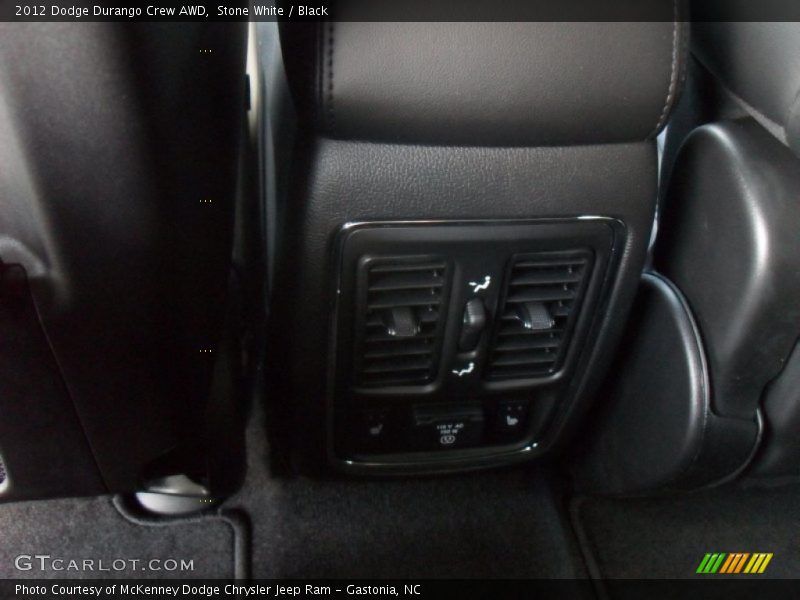 Stone White / Black 2012 Dodge Durango Crew AWD