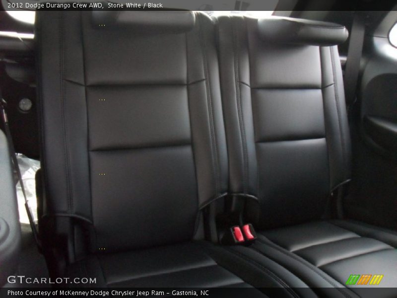Stone White / Black 2012 Dodge Durango Crew AWD