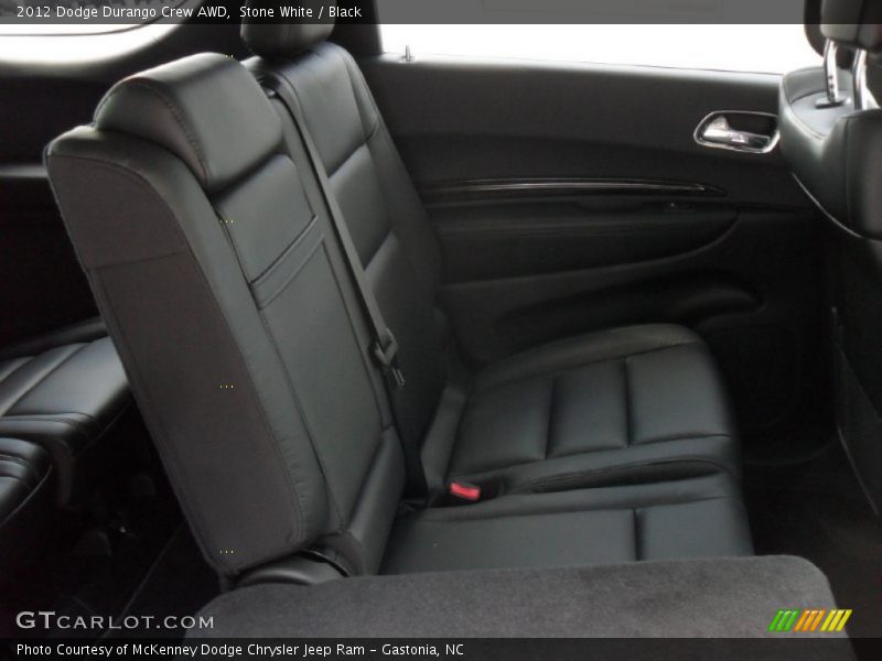 Stone White / Black 2012 Dodge Durango Crew AWD