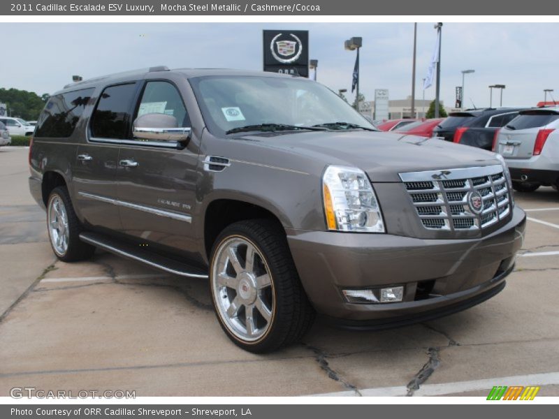 Mocha Steel Metallic / Cashmere/Cocoa 2011 Cadillac Escalade ESV Luxury