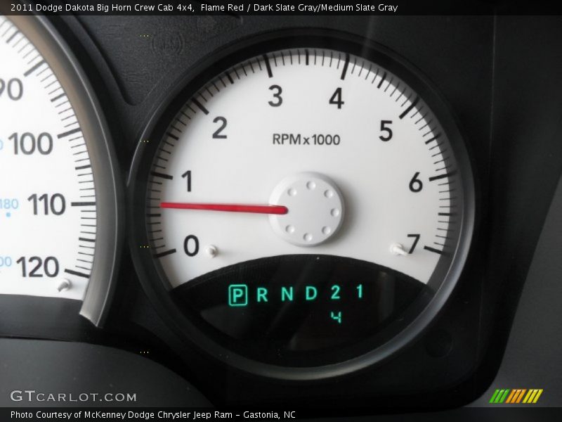 Flame Red / Dark Slate Gray/Medium Slate Gray 2011 Dodge Dakota Big Horn Crew Cab 4x4