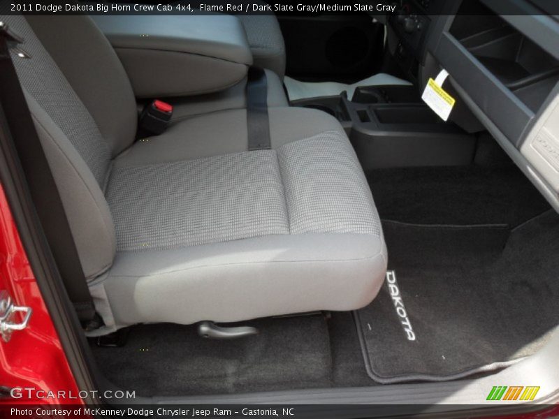 Flame Red / Dark Slate Gray/Medium Slate Gray 2011 Dodge Dakota Big Horn Crew Cab 4x4
