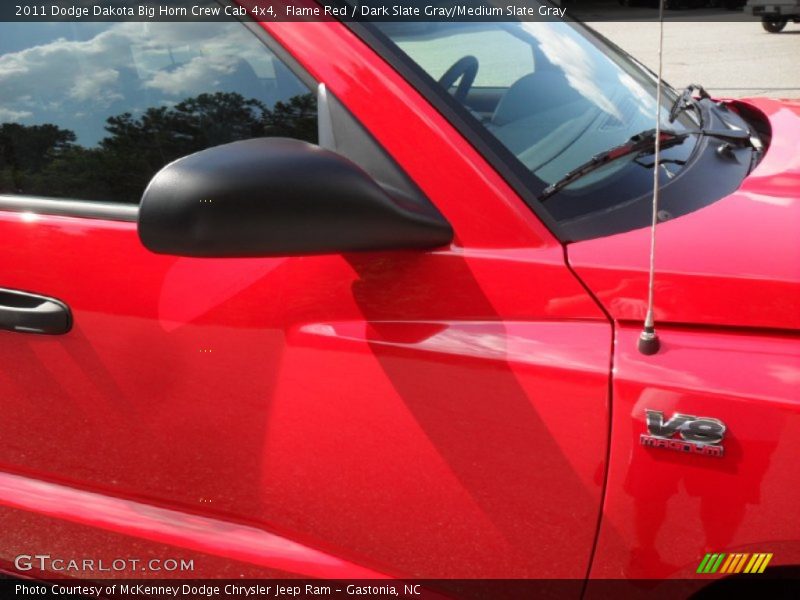 Flame Red / Dark Slate Gray/Medium Slate Gray 2011 Dodge Dakota Big Horn Crew Cab 4x4