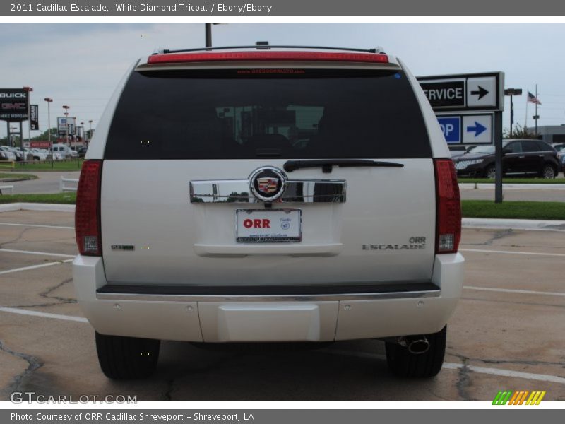 White Diamond Tricoat / Ebony/Ebony 2011 Cadillac Escalade