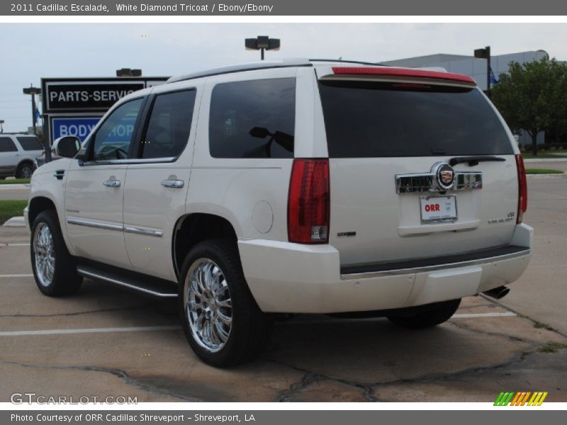 White Diamond Tricoat / Ebony/Ebony 2011 Cadillac Escalade