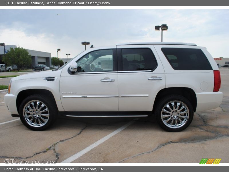 White Diamond Tricoat / Ebony/Ebony 2011 Cadillac Escalade