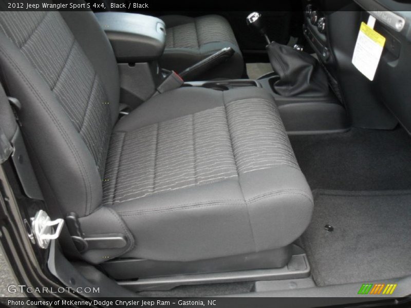 Black / Black 2012 Jeep Wrangler Sport S 4x4