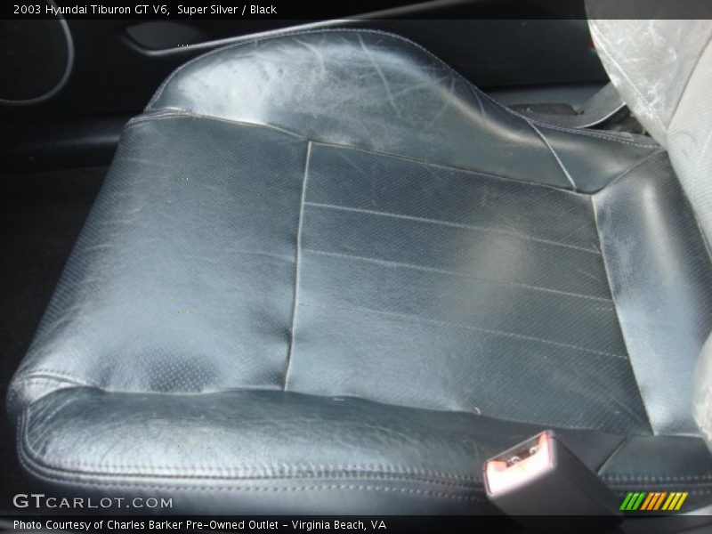 Super Silver / Black 2003 Hyundai Tiburon GT V6