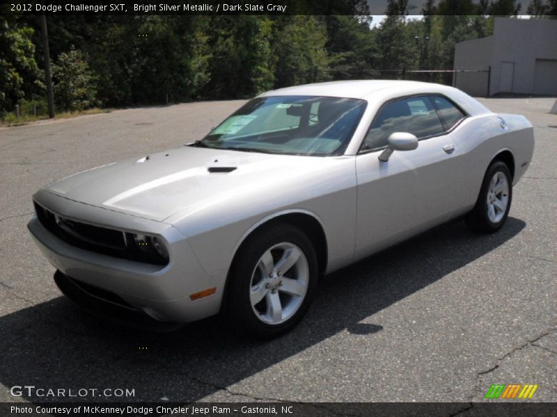 Bright Silver Metallic / Dark Slate Gray 2012 Dodge Challenger SXT