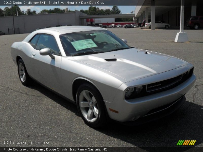 Bright Silver Metallic / Dark Slate Gray 2012 Dodge Challenger SXT
