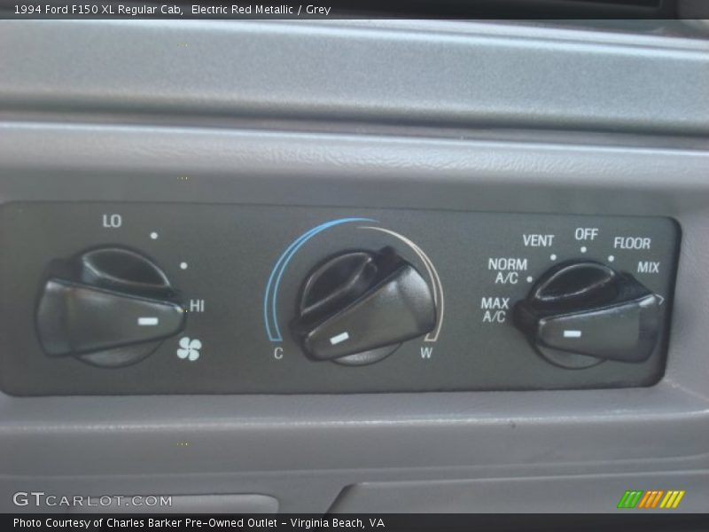 Controls of 1994 F150 XL Regular Cab