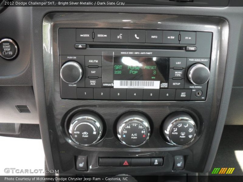 Bright Silver Metallic / Dark Slate Gray 2012 Dodge Challenger SXT