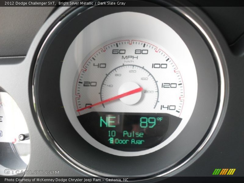 Bright Silver Metallic / Dark Slate Gray 2012 Dodge Challenger SXT