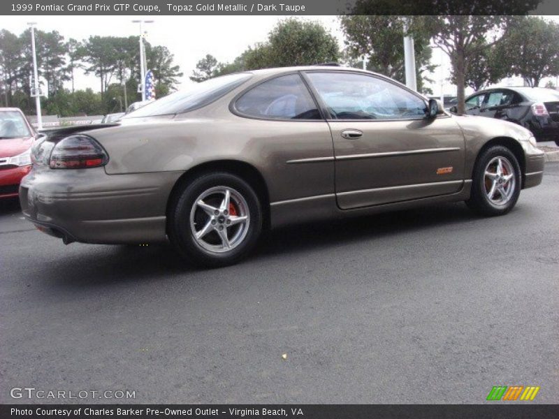 Topaz Gold Metallic / Dark Taupe 1999 Pontiac Grand Prix GTP Coupe