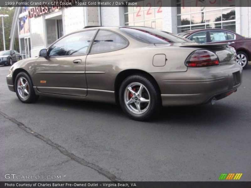 Topaz Gold Metallic / Dark Taupe 1999 Pontiac Grand Prix GTP Coupe