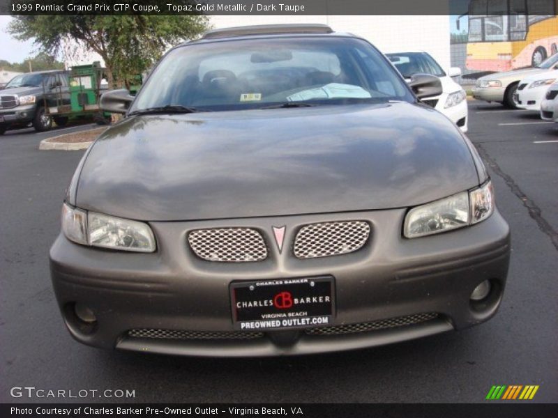 Topaz Gold Metallic / Dark Taupe 1999 Pontiac Grand Prix GTP Coupe