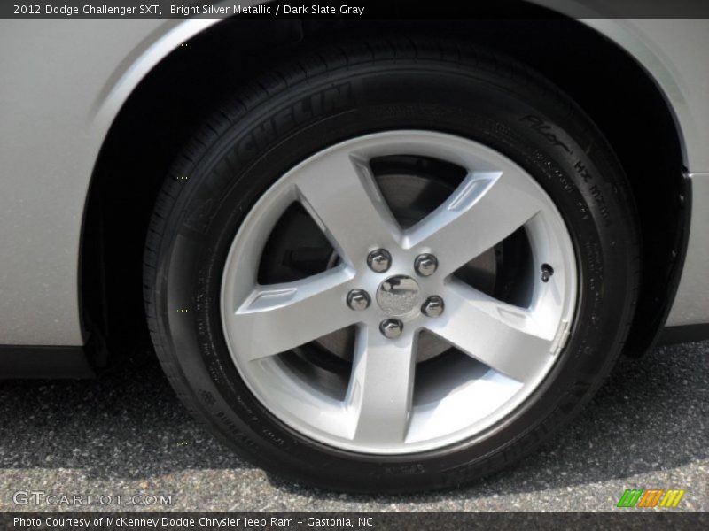 Bright Silver Metallic / Dark Slate Gray 2012 Dodge Challenger SXT