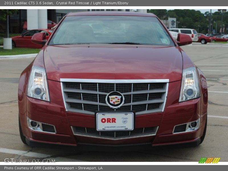 Crystal Red Tintcoat / Light Titanium/Ebony 2011 Cadillac CTS 3.6 Sedan