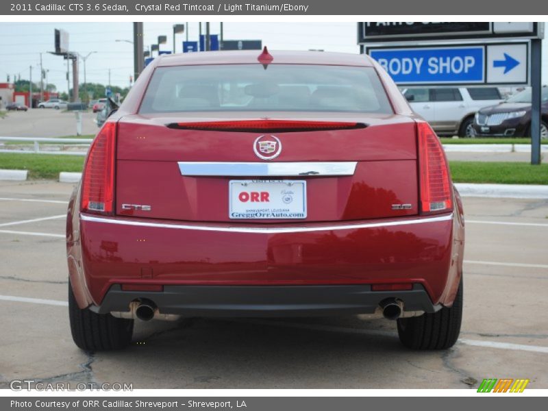 Crystal Red Tintcoat / Light Titanium/Ebony 2011 Cadillac CTS 3.6 Sedan