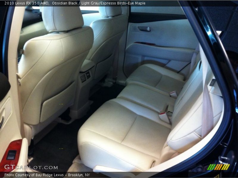 Obsidian Black / Light Gray/Espresso Birds-Eye Maple 2010 Lexus RX 350 AWD