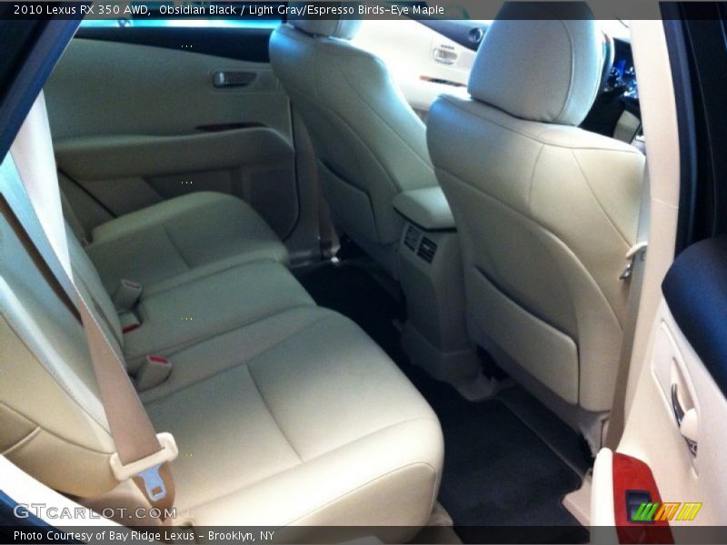 Obsidian Black / Light Gray/Espresso Birds-Eye Maple 2010 Lexus RX 350 AWD