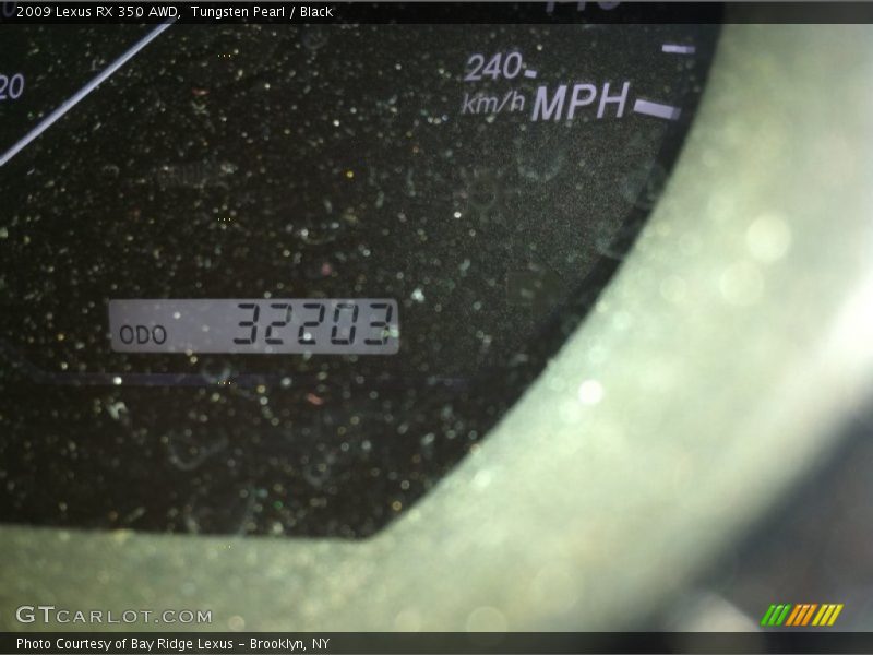 Tungsten Pearl / Black 2009 Lexus RX 350 AWD