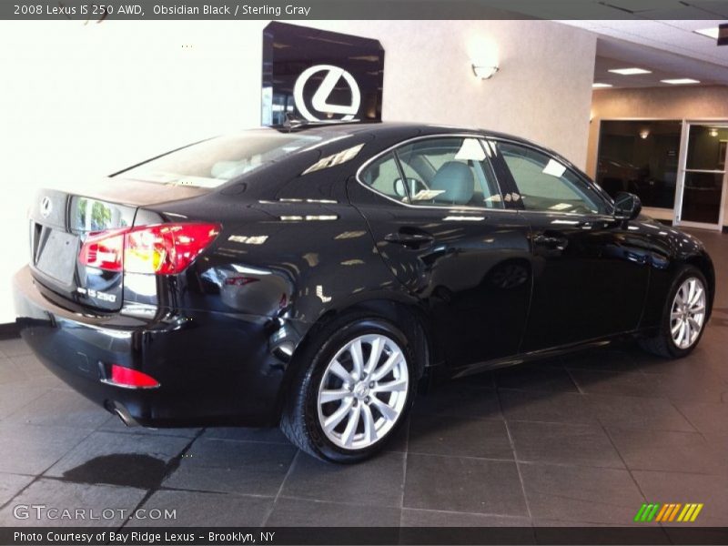 Obsidian Black / Sterling Gray 2008 Lexus IS 250 AWD