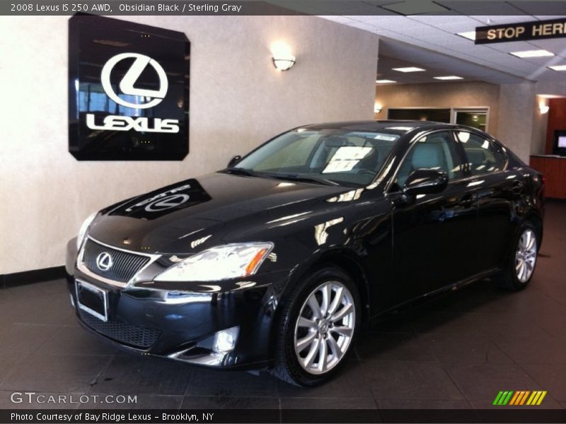 Obsidian Black / Sterling Gray 2008 Lexus IS 250 AWD