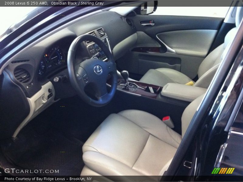 Obsidian Black / Sterling Gray 2008 Lexus IS 250 AWD
