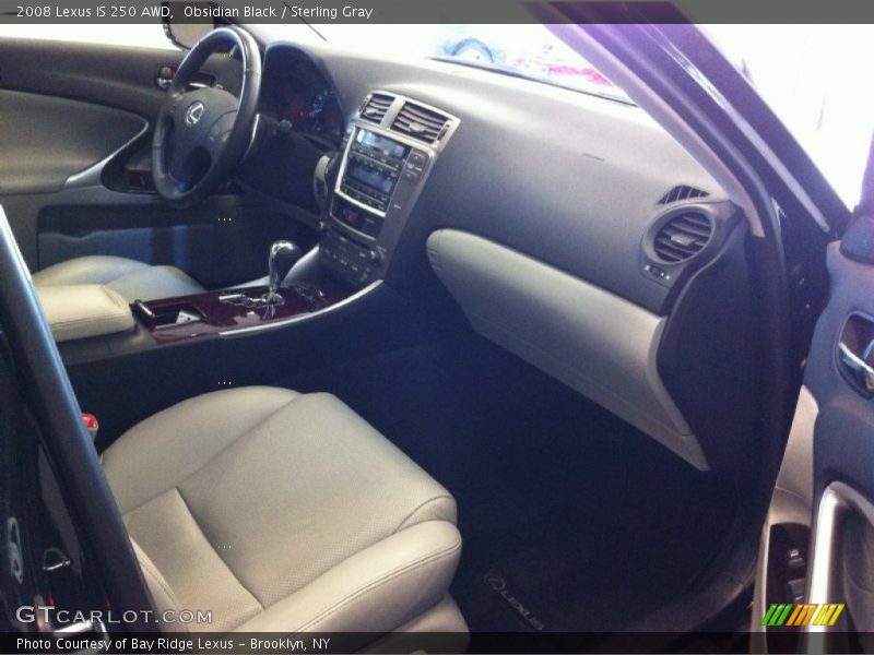 Obsidian Black / Sterling Gray 2008 Lexus IS 250 AWD