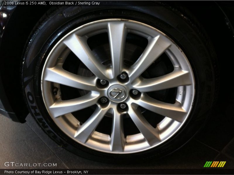 Obsidian Black / Sterling Gray 2008 Lexus IS 250 AWD