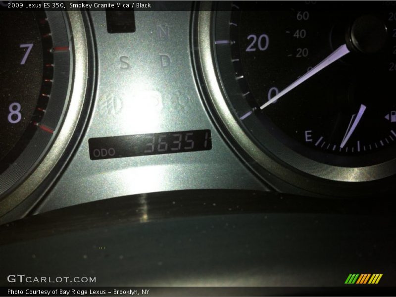 Smokey Granite Mica / Black 2009 Lexus ES 350