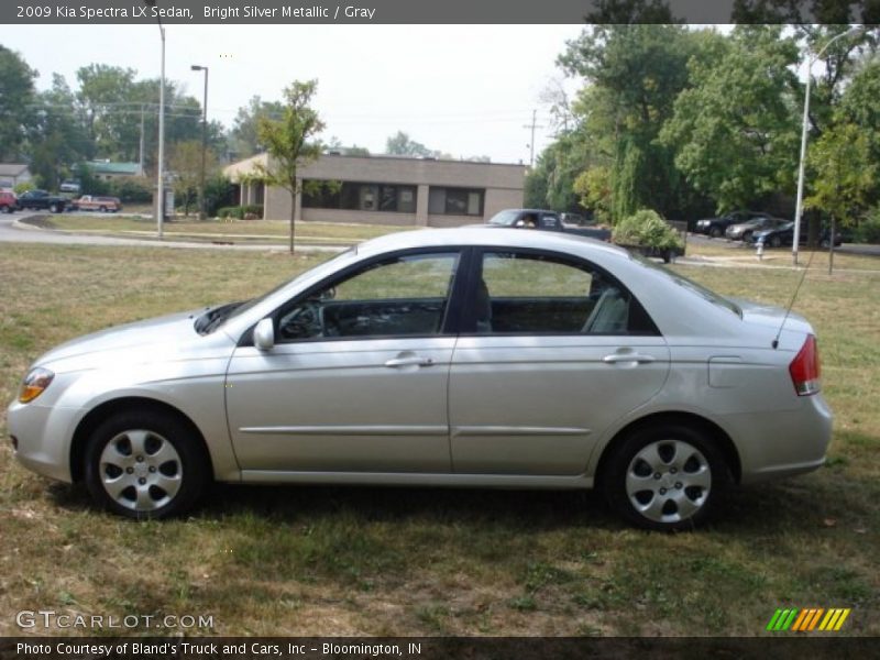 Bright Silver Metallic / Gray 2009 Kia Spectra LX Sedan
