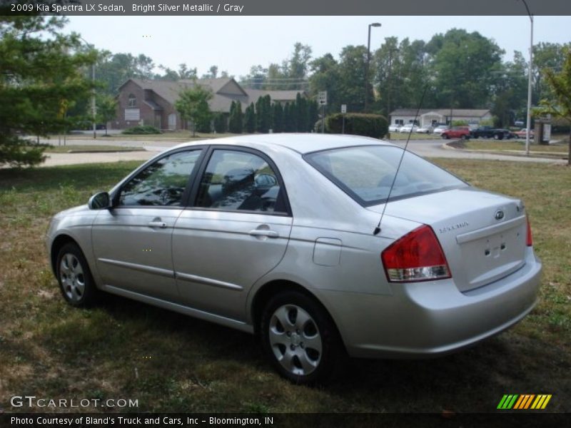 Bright Silver Metallic / Gray 2009 Kia Spectra LX Sedan