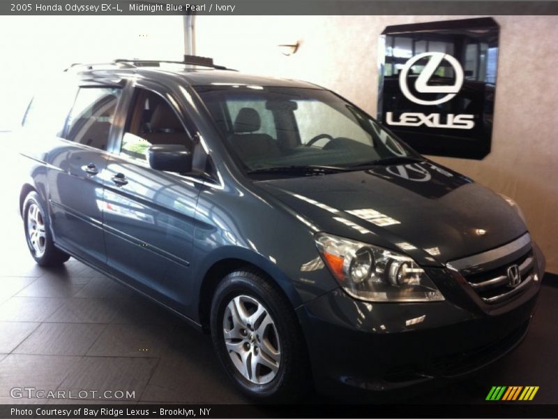 Midnight Blue Pearl / Ivory 2005 Honda Odyssey EX-L