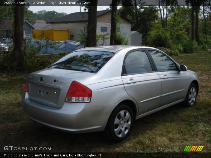 Bright Silver Metallic / Gray 2009 Kia Spectra LX Sedan