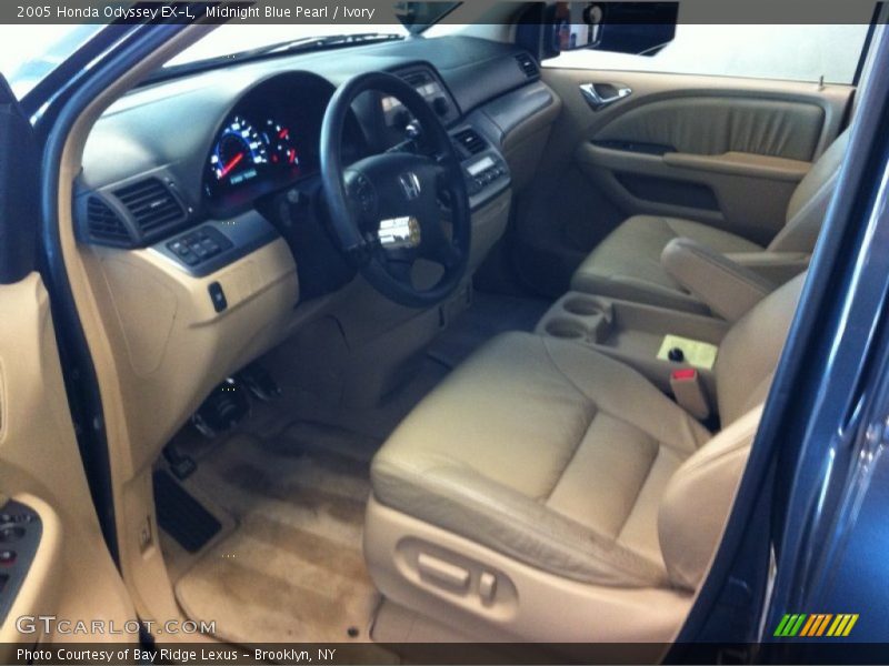 Midnight Blue Pearl / Ivory 2005 Honda Odyssey EX-L