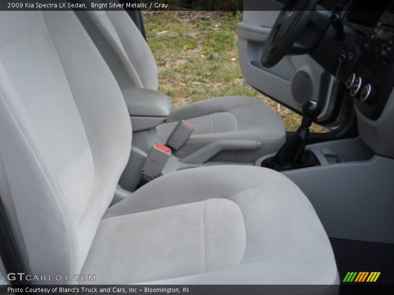 Bright Silver Metallic / Gray 2009 Kia Spectra LX Sedan