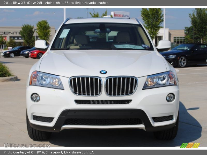 Alpine White / Sand Beige Nevada Leather 2011 BMW X3 xDrive 28i