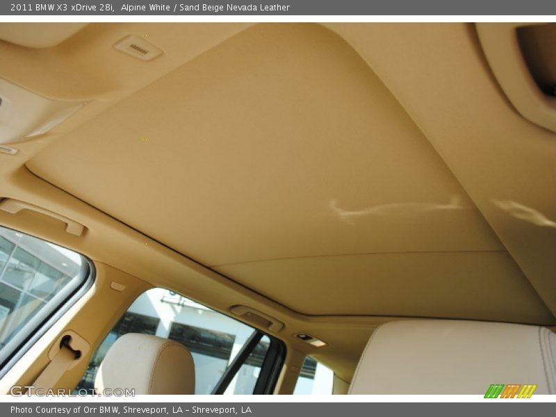 Alpine White / Sand Beige Nevada Leather 2011 BMW X3 xDrive 28i
