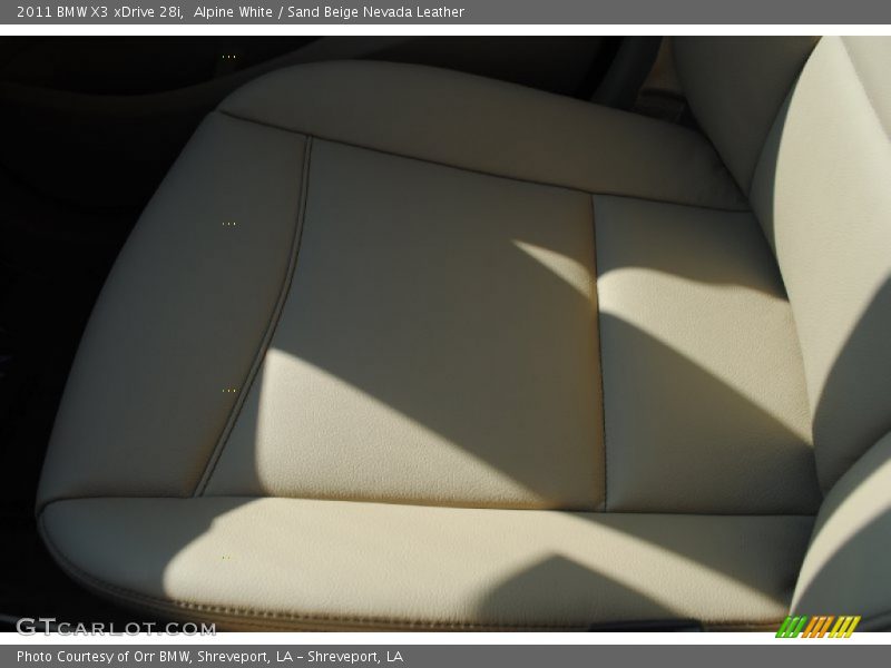 Alpine White / Sand Beige Nevada Leather 2011 BMW X3 xDrive 28i