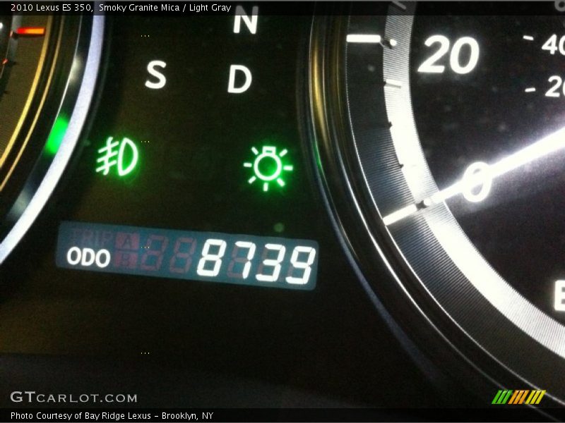 Smoky Granite Mica / Light Gray 2010 Lexus ES 350