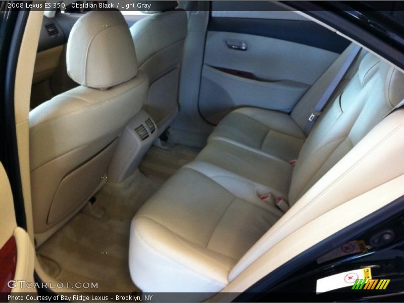 Obsidian Black / Light Gray 2008 Lexus ES 350